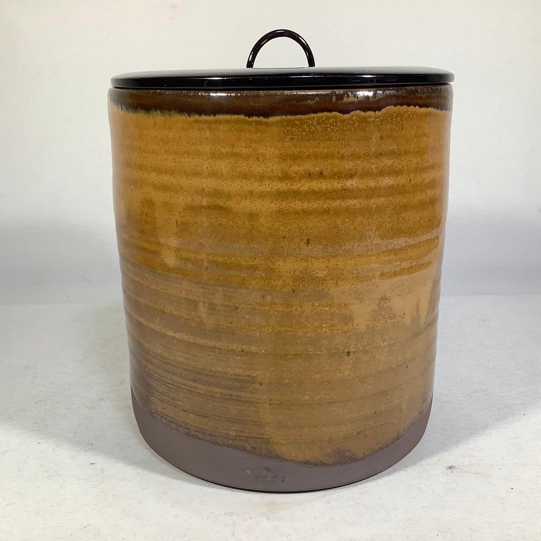 高取焼　高取一重口水指　13代　高取八仙　茶道具　送料無料