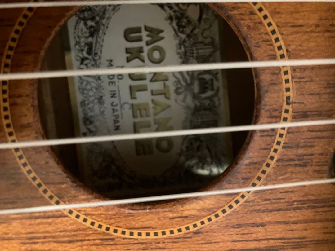 HONEY BEE アコースティックギター サンバーストと年代物ウクレレ