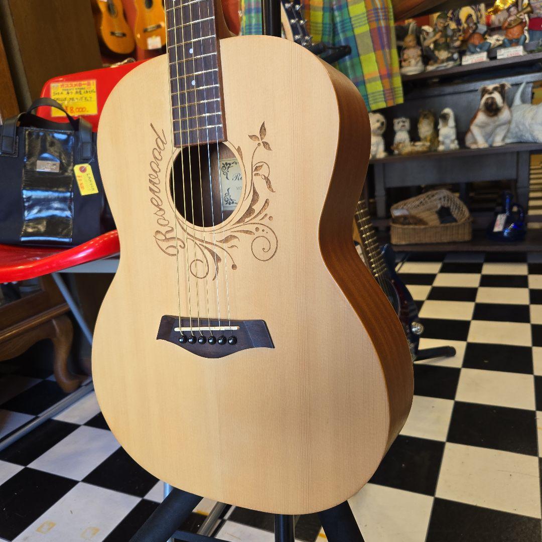 【美品】Rosewood ミニアコースティックギター RD-6836