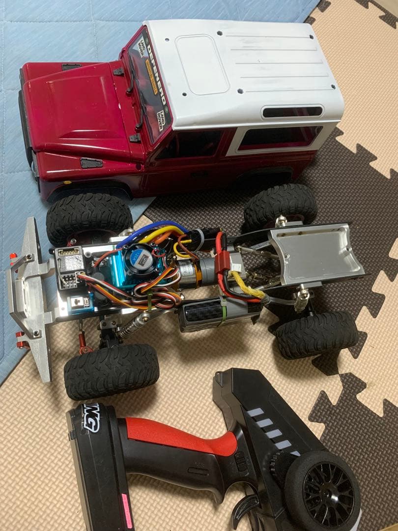 RC1/12カー アルミ製シャーシ オフロードタイヤ