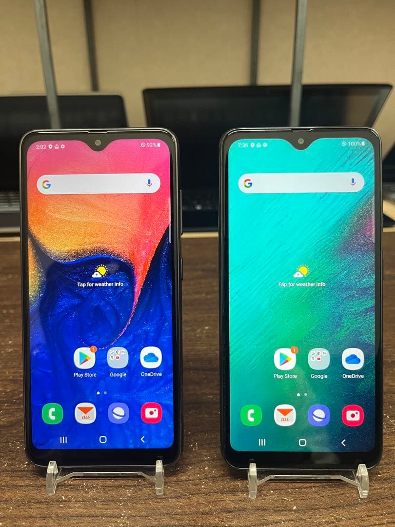 Samsung Galaxy A20 ブラック・グリーン 2台セット