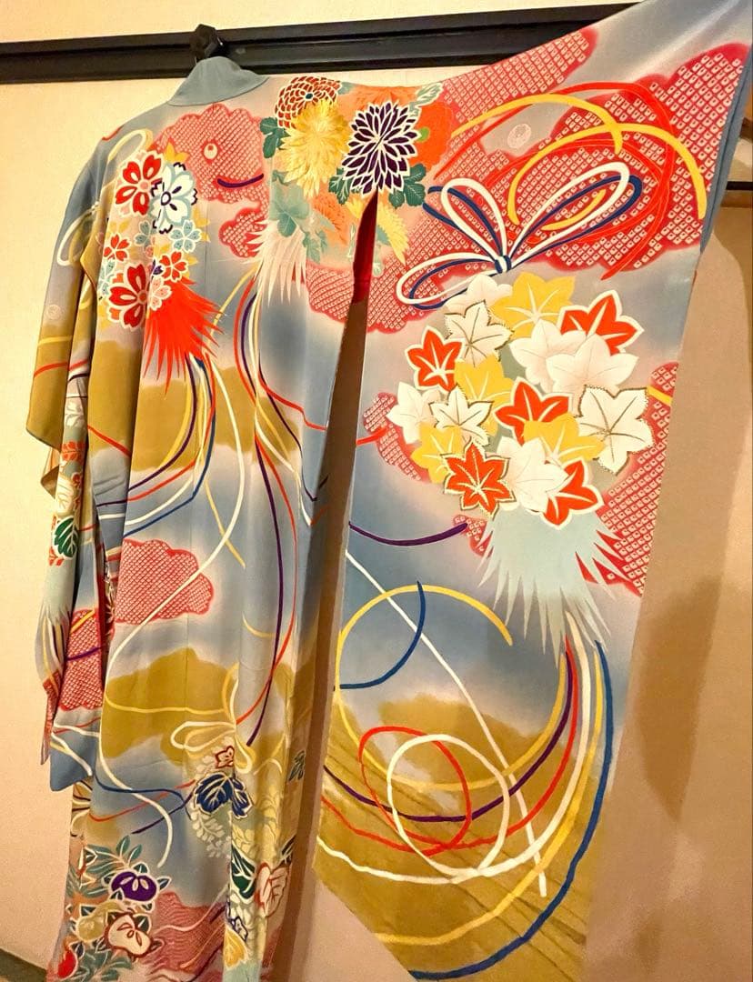 即購入OK！美品！豪華アンティーク振袖　刺繍が美しい