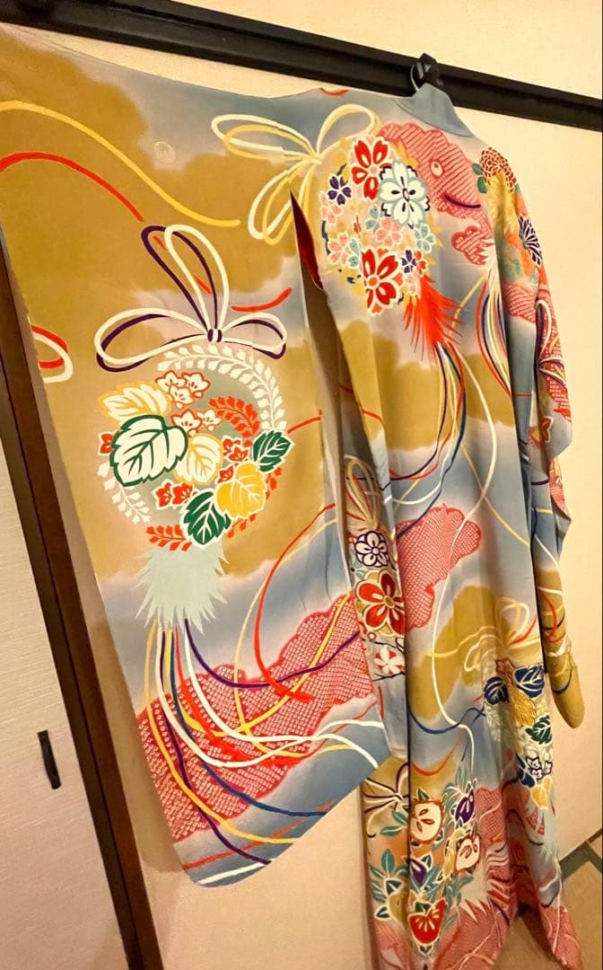 即購入OK！美品！豪華アンティーク振袖　刺繍が美しい