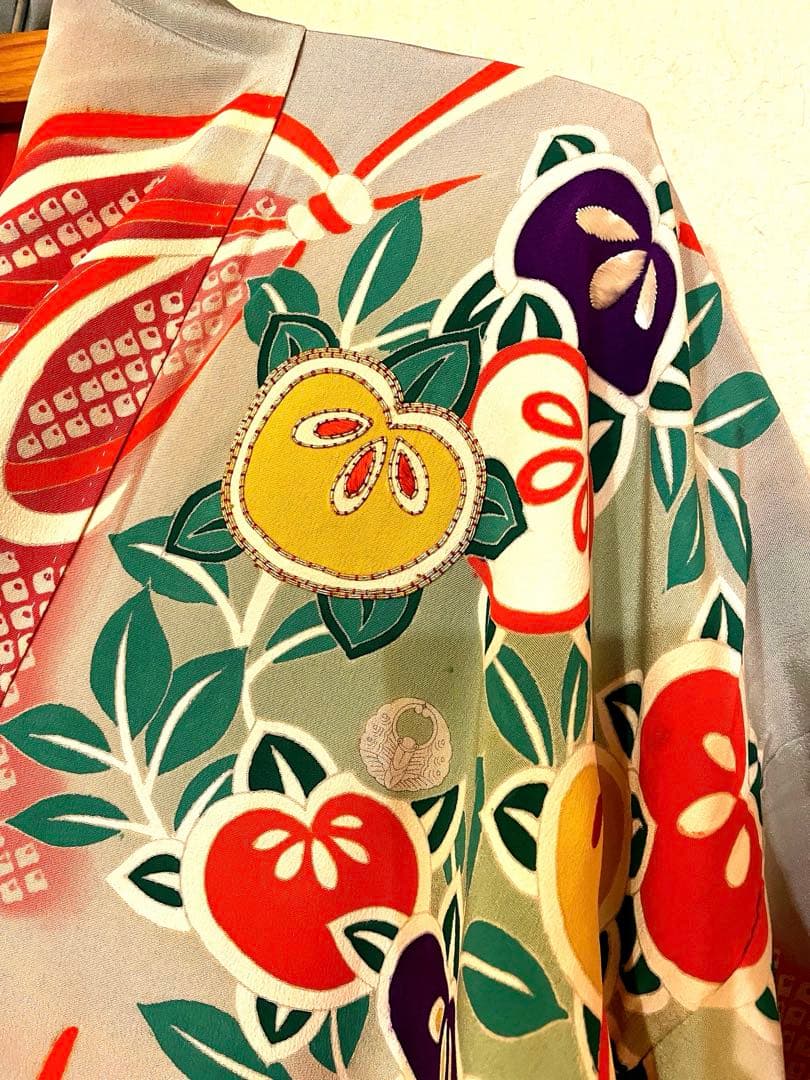 即購入OK！美品！豪華アンティーク振袖　刺繍が美しい