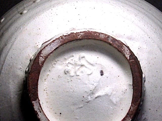 茨城・城里　松尾桃陽作　粉引　茶碗　無傷　共箱　保証。