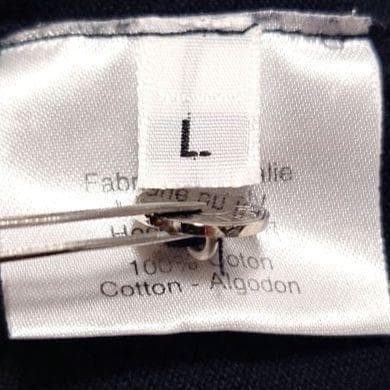 【美品】エルメス セリエボタン ノースリーブ ポロシャツ L 鹿の子 銀ボタン