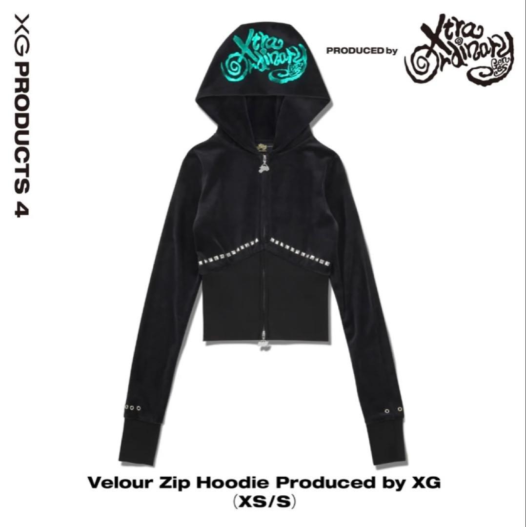 アイドル Velour Zip Hoodie Produced by XG