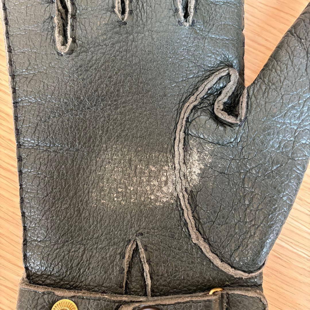 【DENTS】　ペッカリーグローブ　カシミアライニング　廃盤カラー　オリーブ