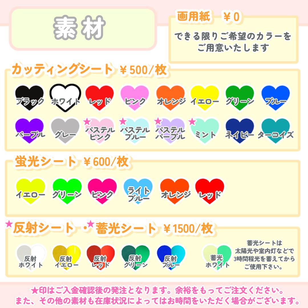 折りたたみ連結うちわ文字 団扇文字 名前パネル ネームパネル オーダーページ