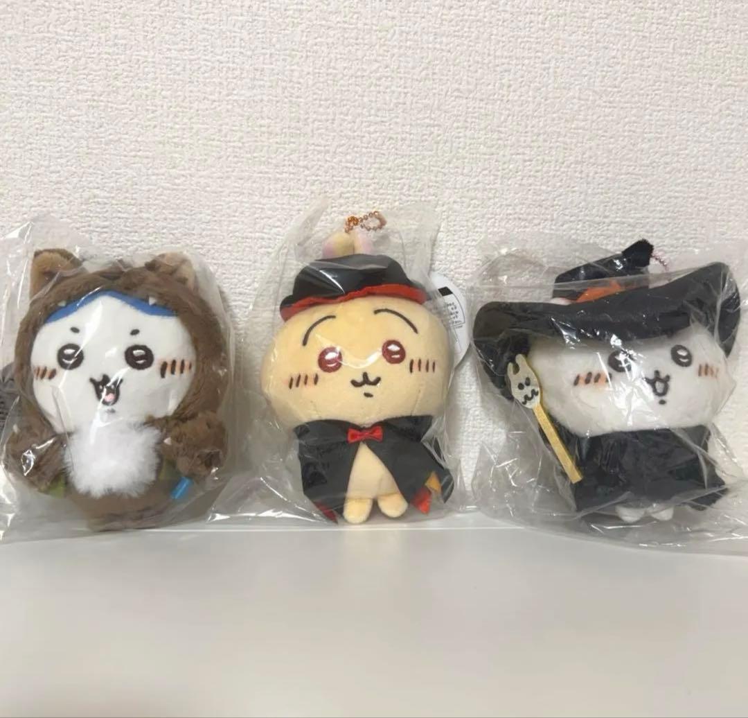 【正規品】ちいかわ仮装しちゃう！ ハロウィン マスコット 3点セット