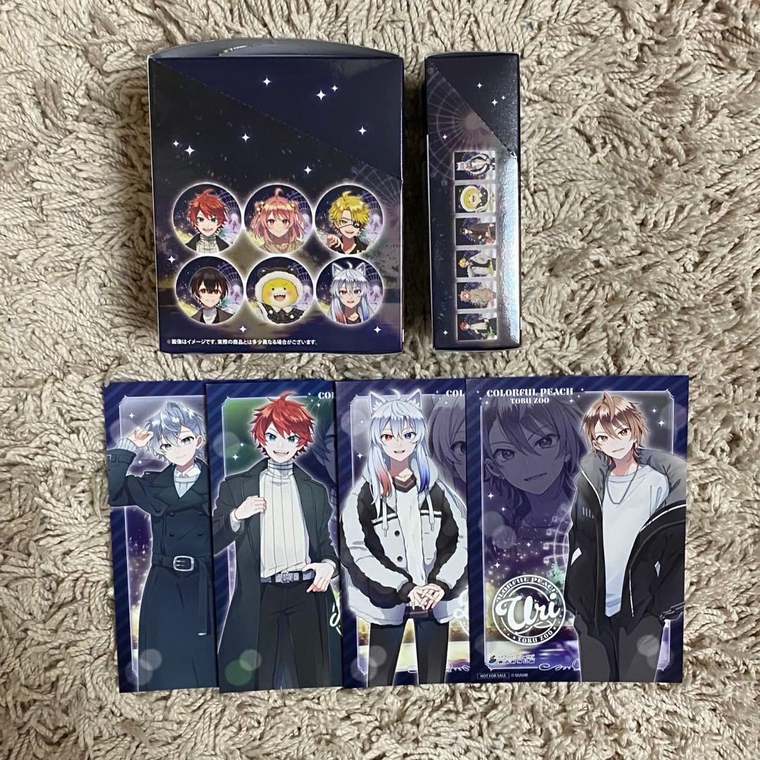 カラフルピーチ 缶バッジ ポストカード からぴち 東武動物公園　コンプセット