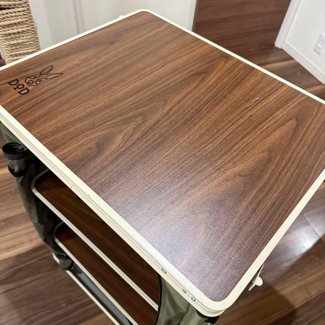 DOD＊折りたたみマルチキッチンテーブル＊カーキ