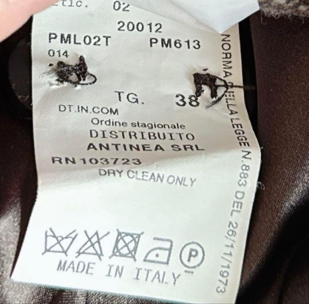 美品✨アルマーニコレッツォーニ 高級ツイードコート ロング丈 38 イタリア製