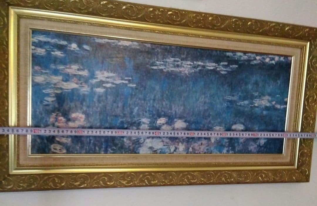 モネ　睡蓮　大判複製画　91✕47cm