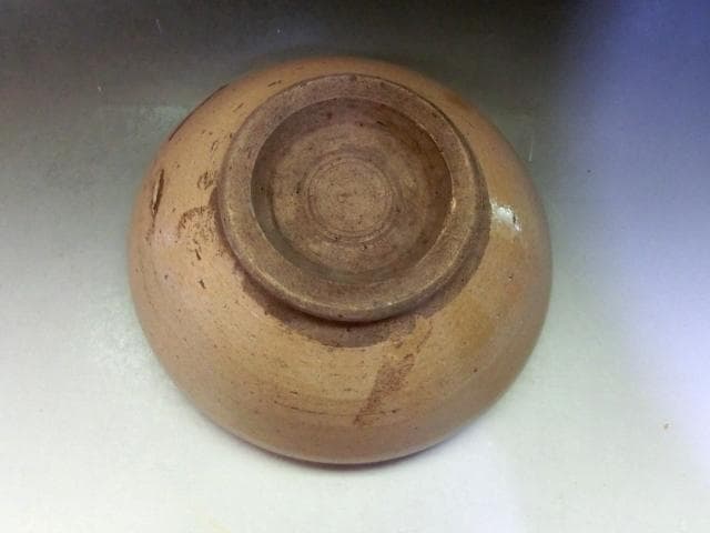 鉢■寿 古い平鉢 菓子器 黄瀬戸(江戸後期～明治期)古美術 時代物 骨董品■