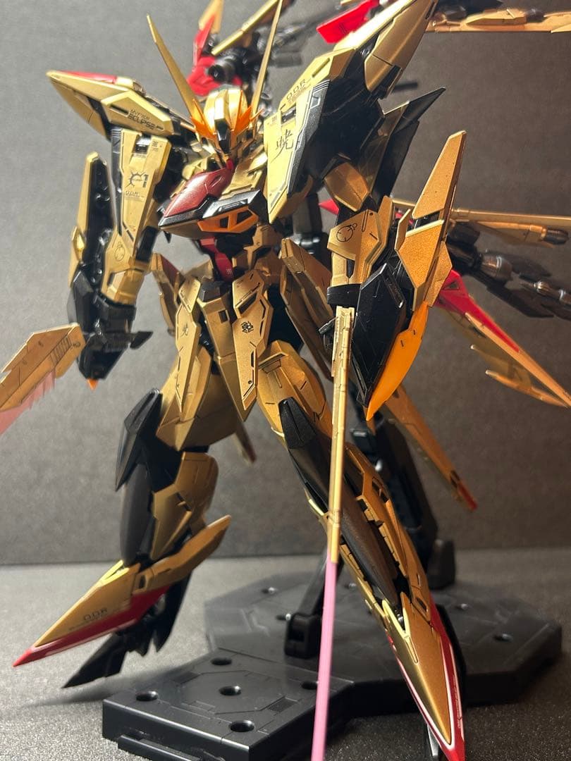 MG エクリプスガンダム&マニューバストライカー　全塗装 完成品 暁カラー