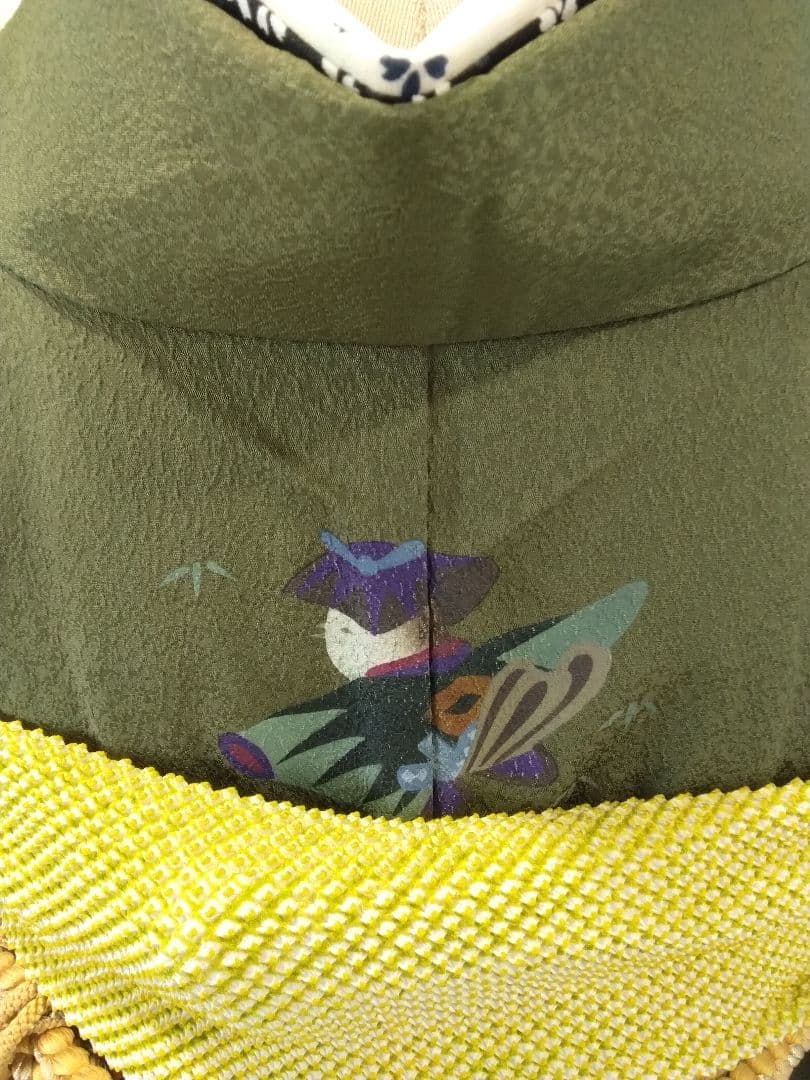 振袖五っ紋振袖成人式、半襟重ね衿、帯締め、襦袢