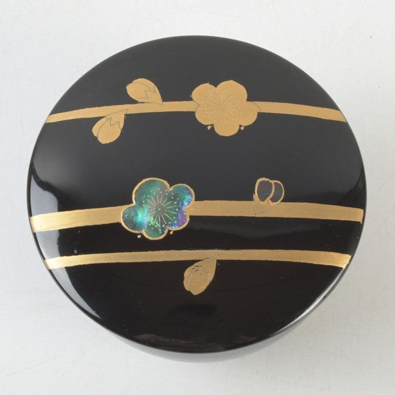 茶道具　山中塗　中村宗悦作　春秋棗　共箱　V　9627