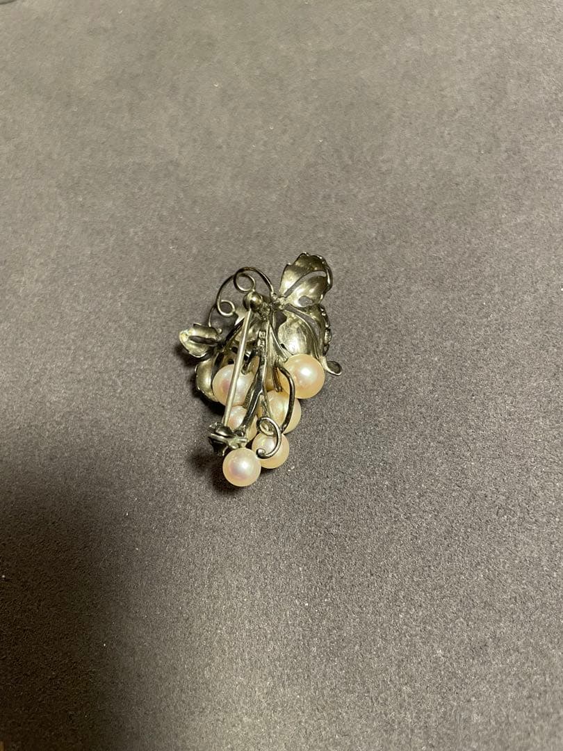 ミキモト　MIKIMOTO ぶどう　ブローチ　925【未使用】