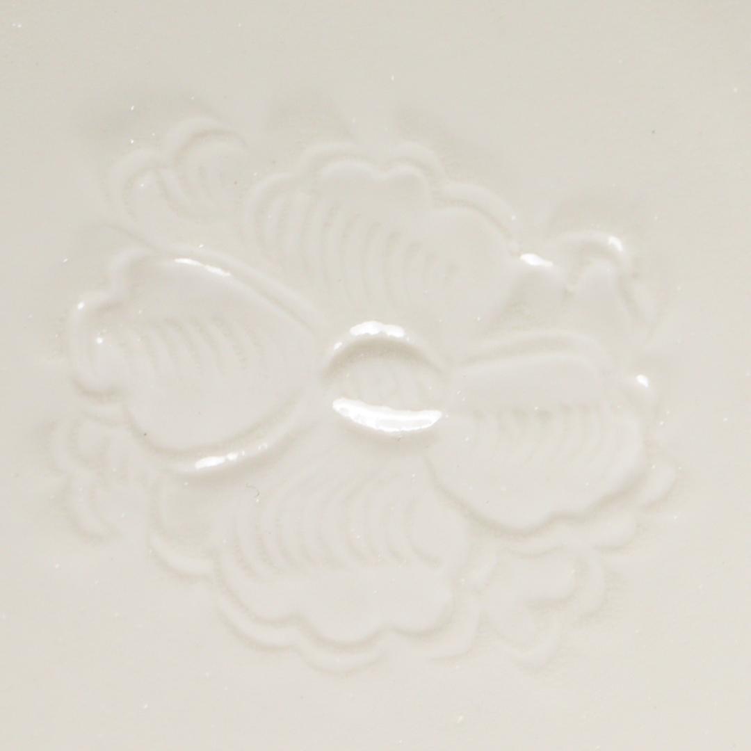 塚本快二 快山窯 白瓷 菓子鉢 25cm 白磁 共箱 美品