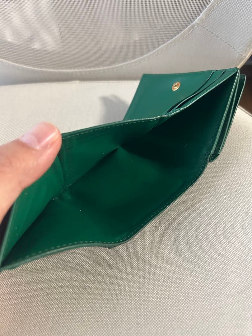 BOTTEGA VENETA折り財布 緑