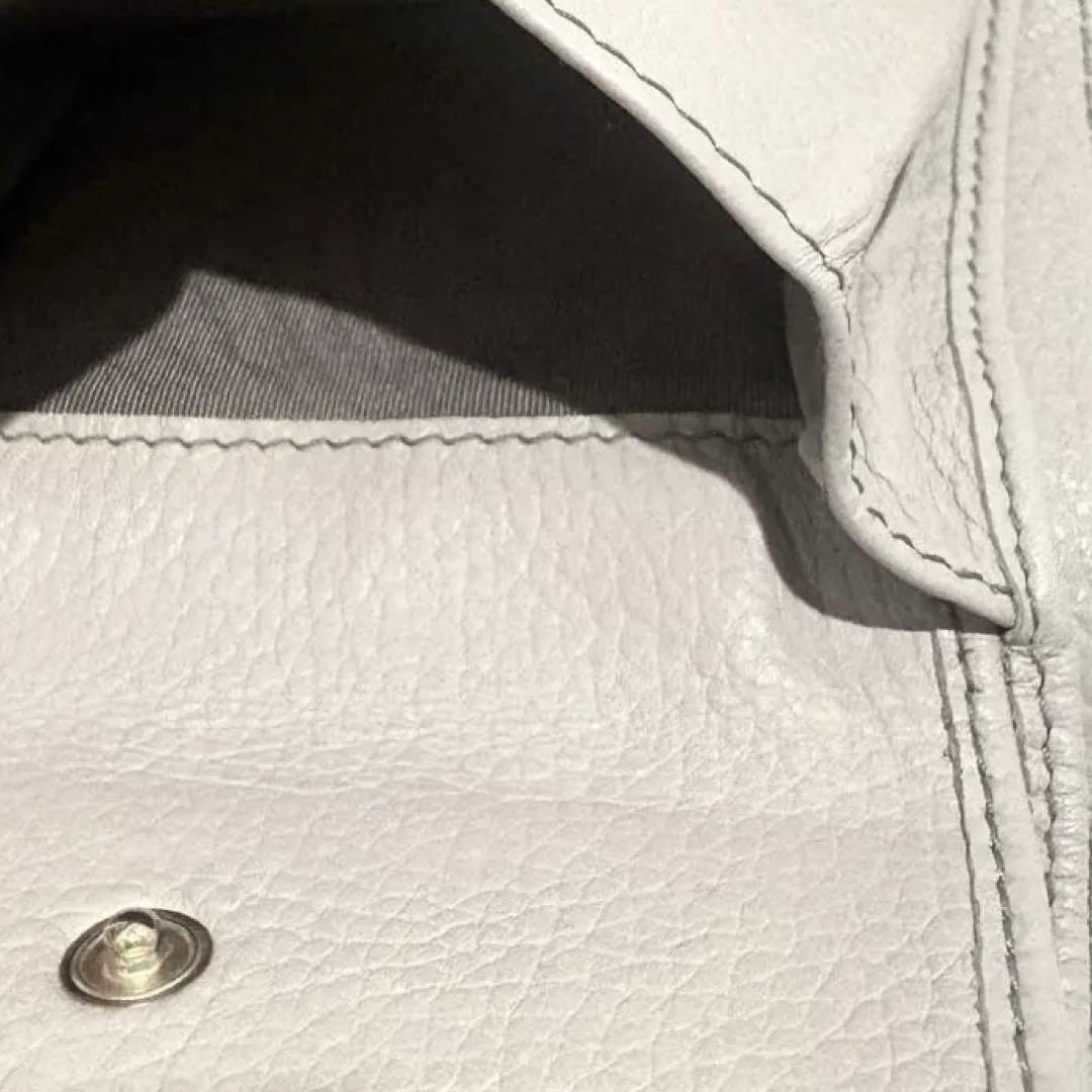 【現行】miumiu ヴィッテロダイノレザー財布 コーンフラワーブルー 良品