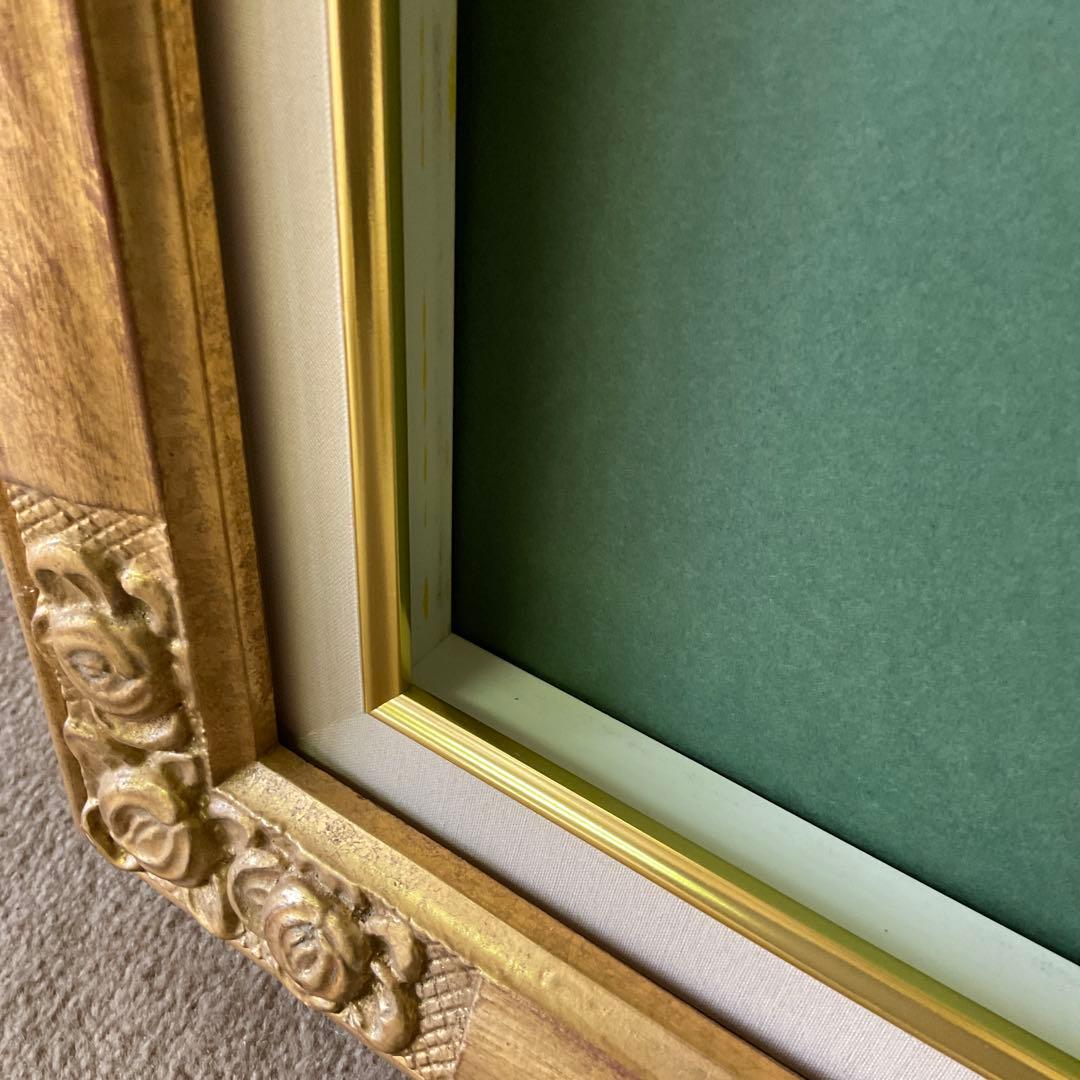 ゴールドフレーム　クラシック　アンティーク　油彩額縁　F10 ガラスなし