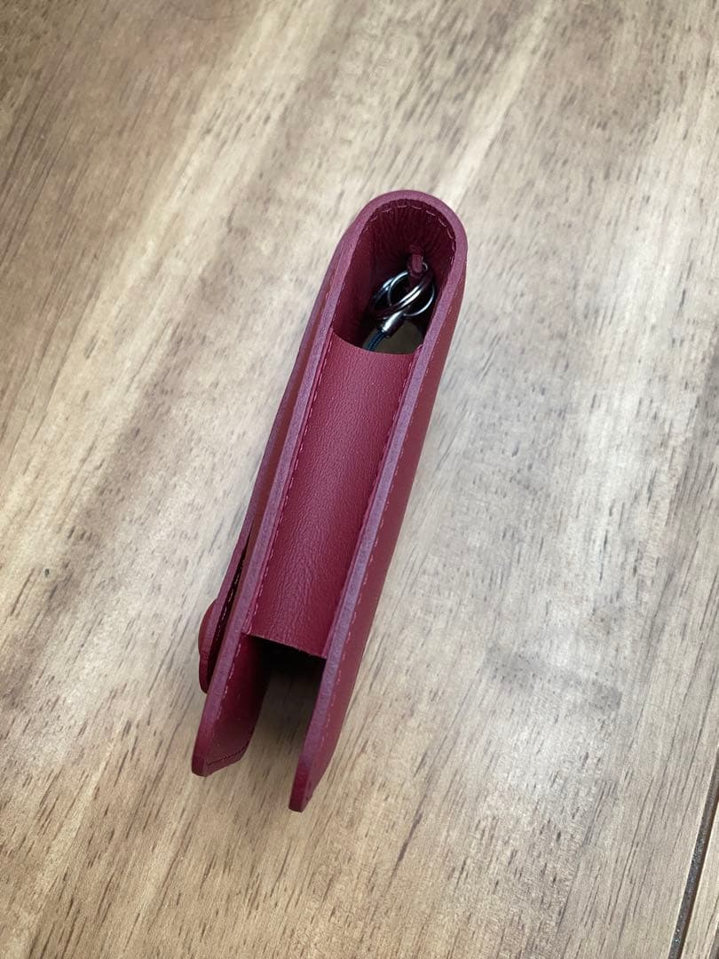 ポルシェレザーキーケース　純正品　ボルドーレッド
