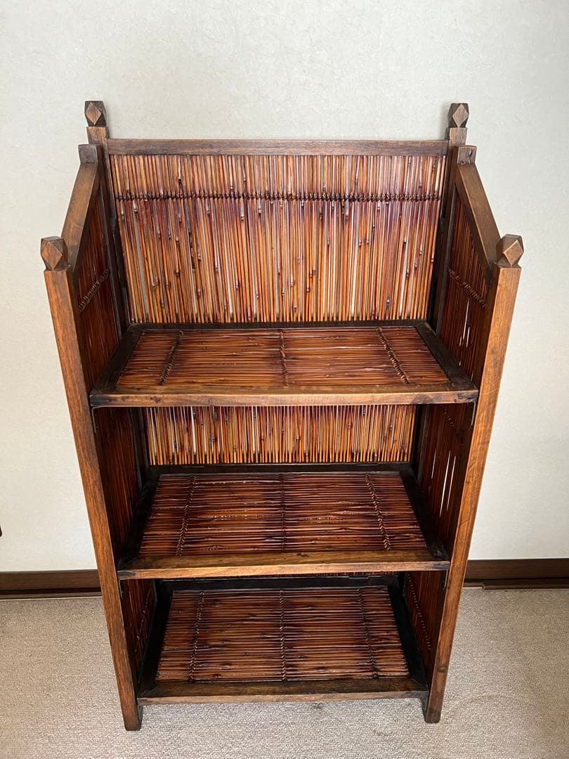 アジアンスタイル 竹製シェルフ 3段 ① バリ インドネシア
