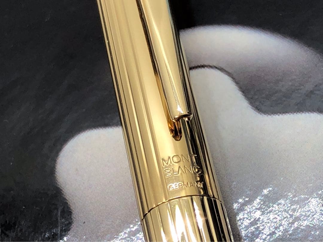 モンブラン　★金運を呼ぶ総金張り未使用に近い価値の高い逸品！ノブレスNo1147
