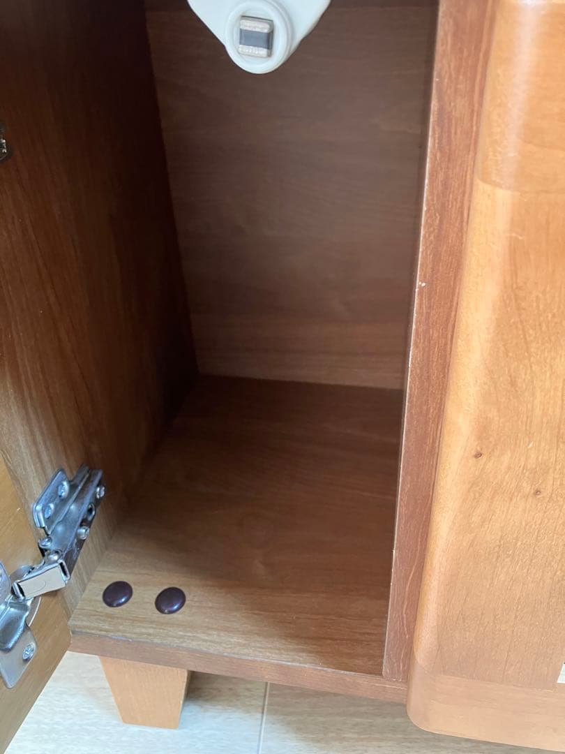 ベルメゾン★アルダー材の低ホルマリンコーナーテレビ台★幅90cm