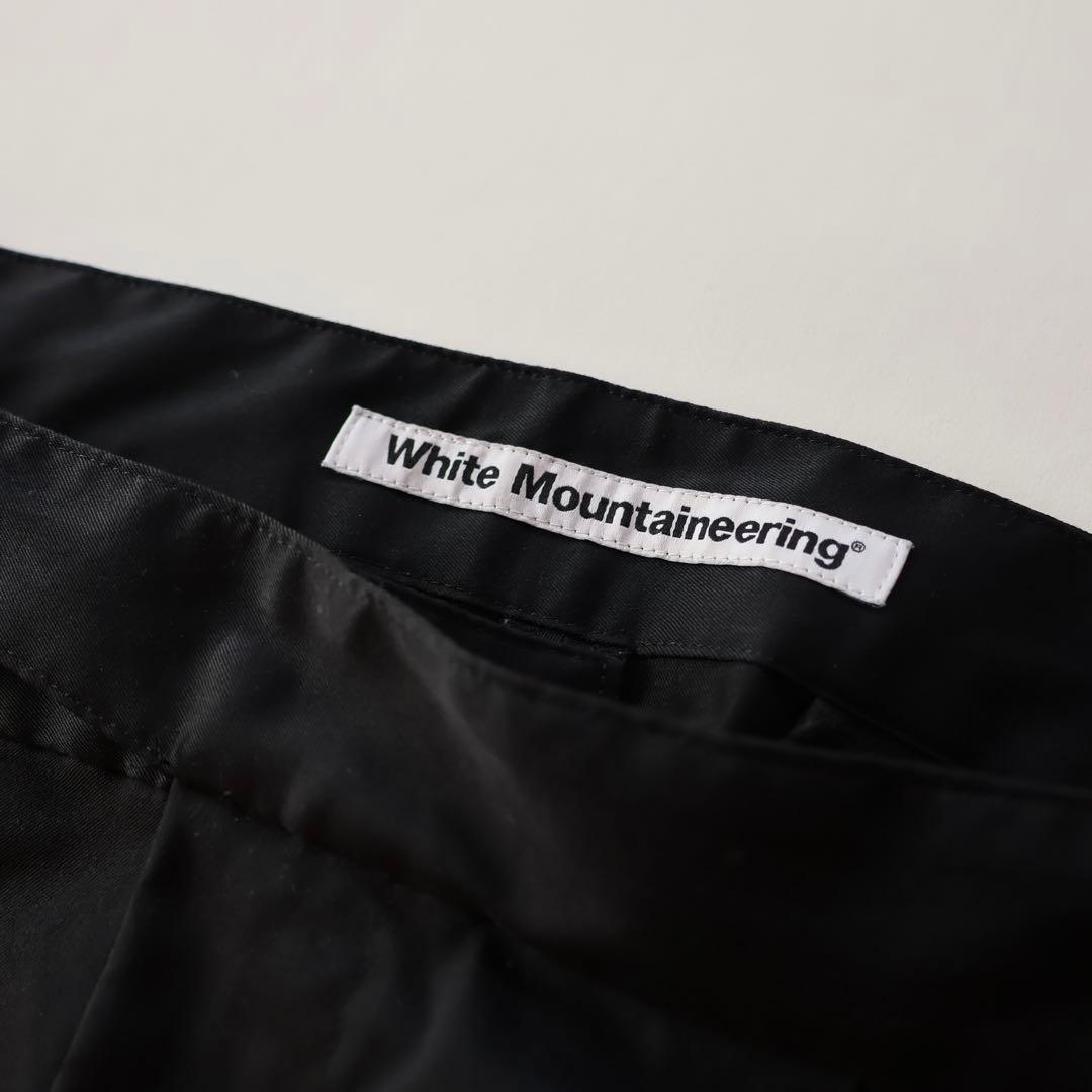 White Mountaineering ホワイト テーパード 1タックパンツ