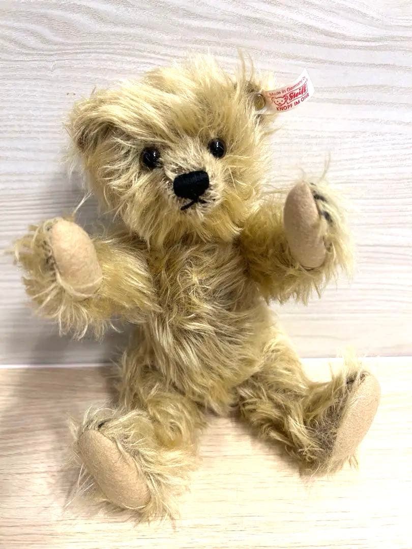 Steiff シュタイフ　くま　テディベア　ベージュ　可動式　音声内蔵