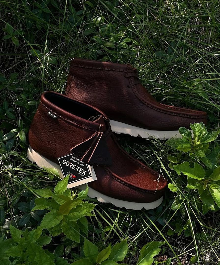 クラークス　ワラビー　ゴアテックス　ブラウン　UK7 US8 25cm