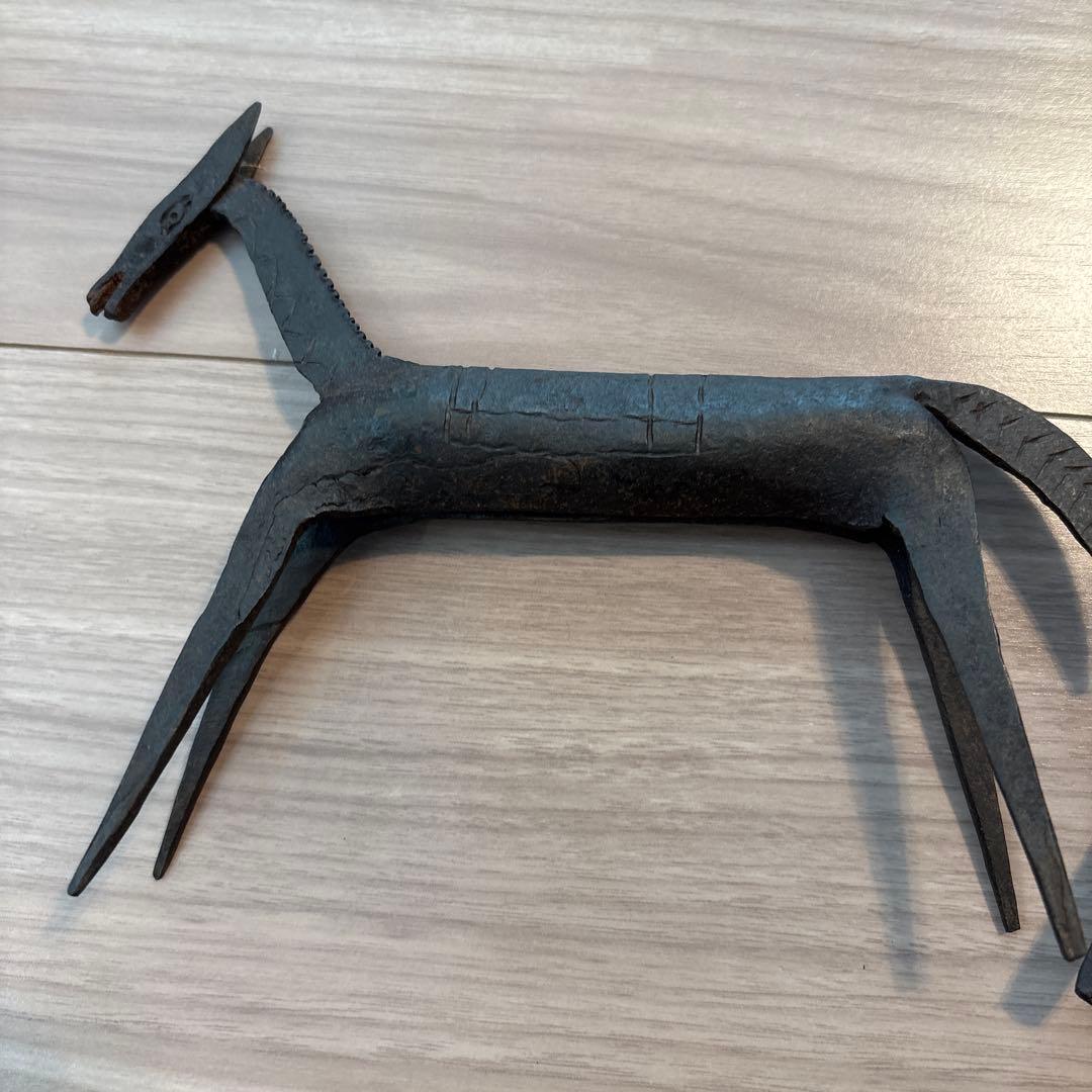 金属製動物彫刻 4点セット