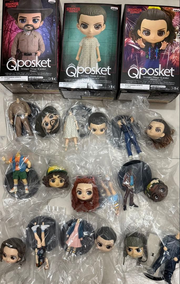 ストレンジャーシングス Qposket フィギュア 9体セットダスティンマックス