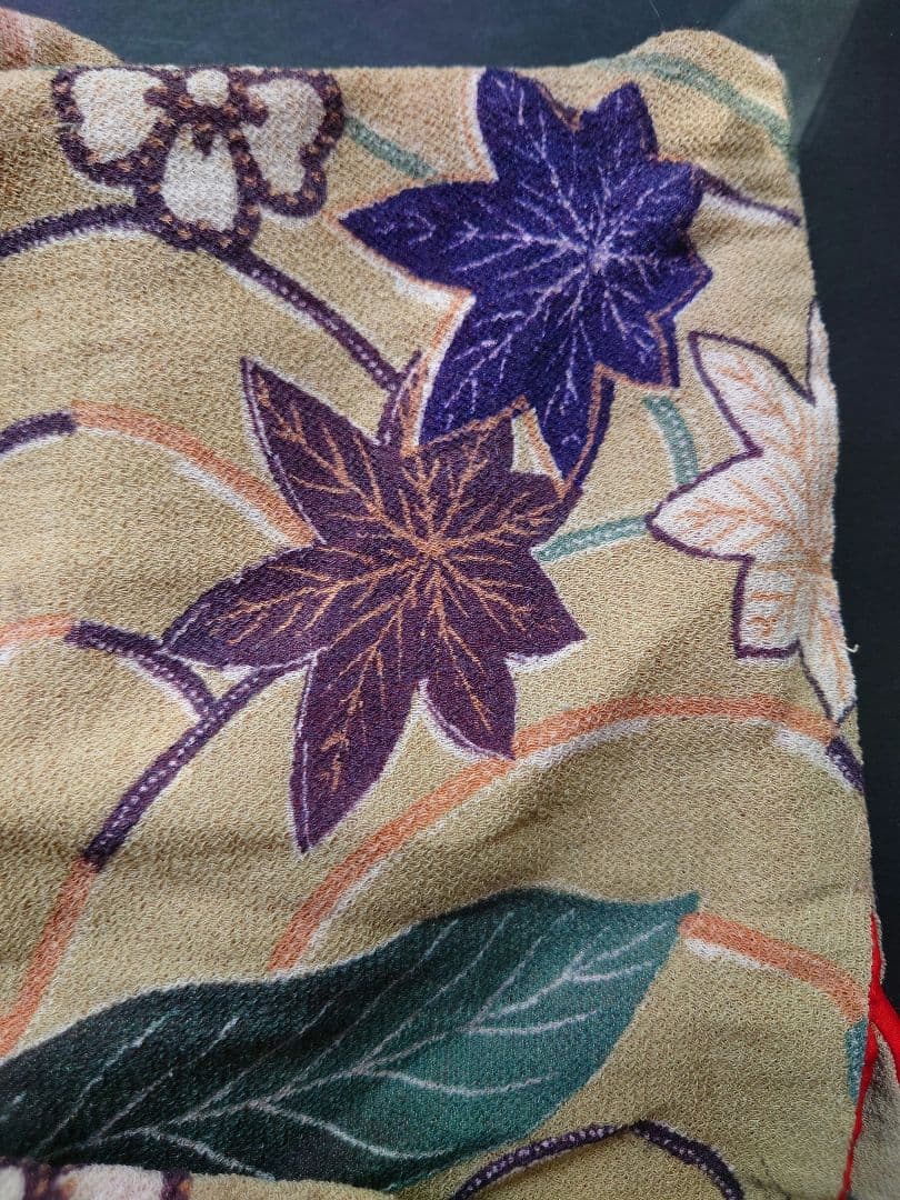 縮緬　大正時代　子ども着物　正絹　アンティーク