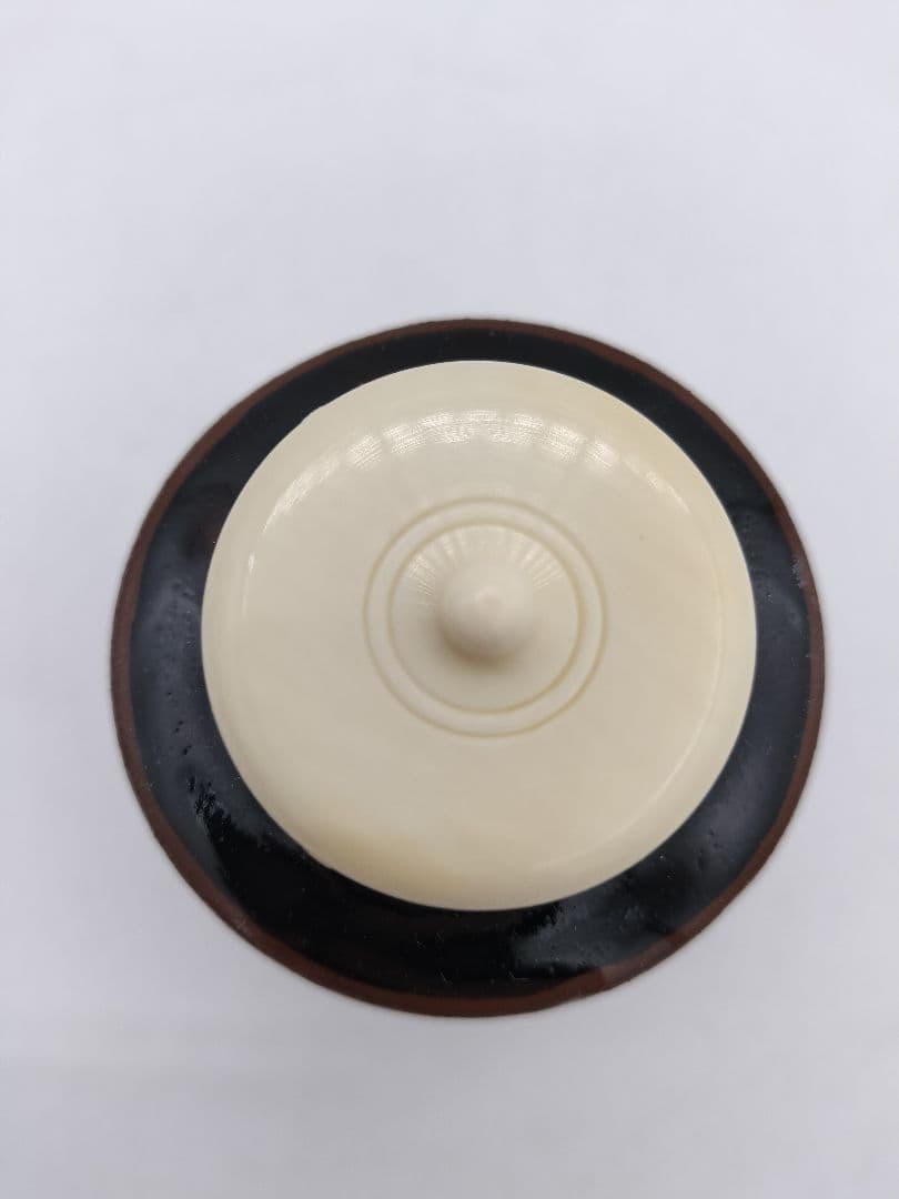 【のりこ 】c534 【新品・未使用】茶入 中興名物　瀬戸金華山 広沢写