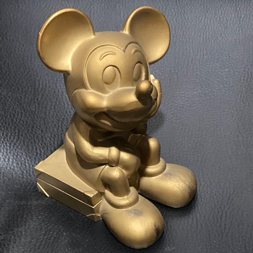 レア　真鍮製ゴールド ミッキーマウス フィギュア