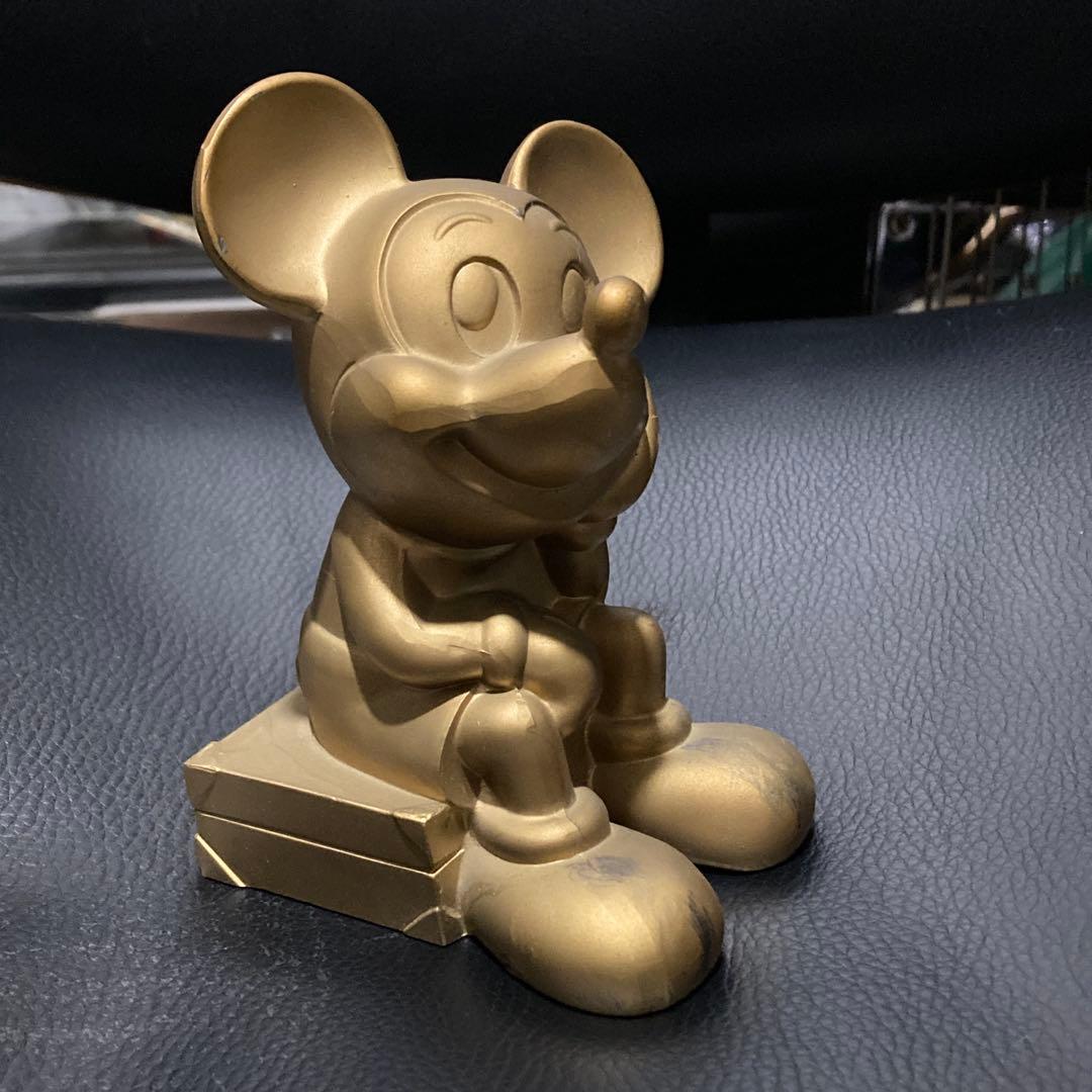 レア　真鍮製ゴールド ミッキーマウス フィギュア