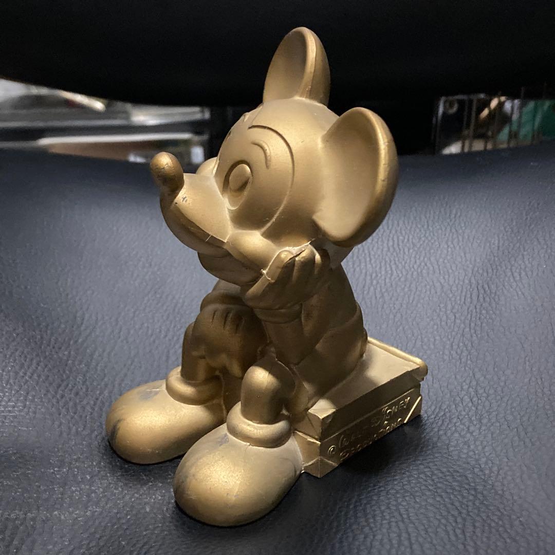 レア　真鍮製ゴールド ミッキーマウス フィギュア