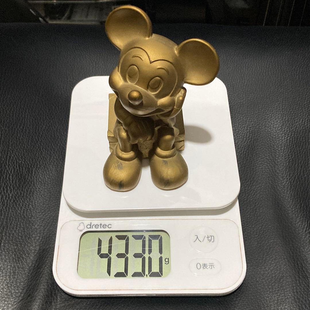 レア　真鍮製ゴールド ミッキーマウス フィギュア