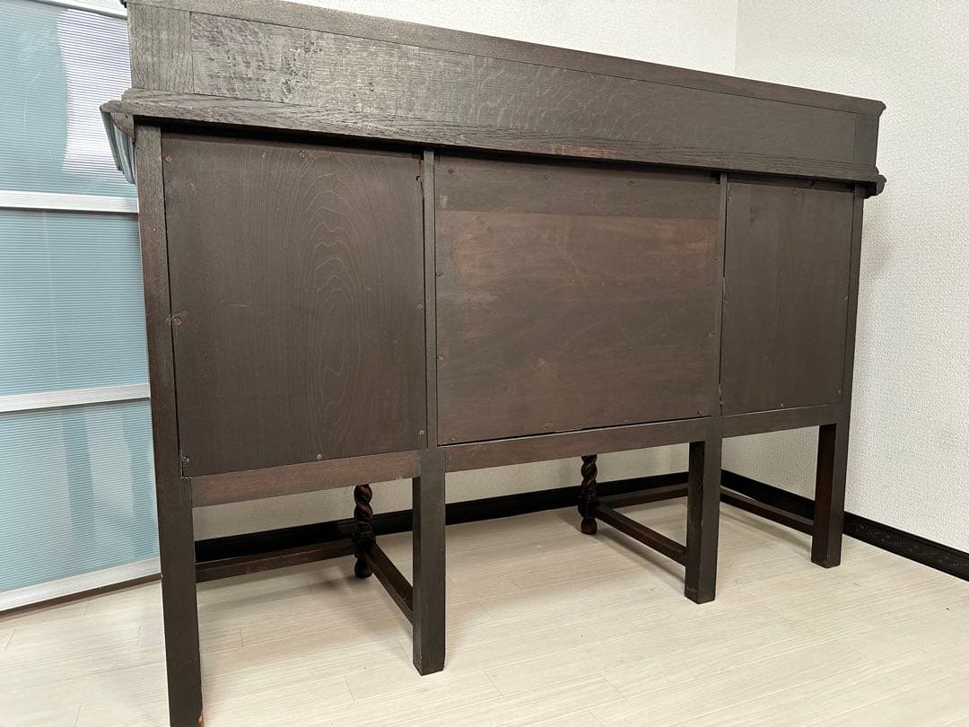 英国 イギリス アンティーク サイドボード キャビネット ツイストレッグ i0※