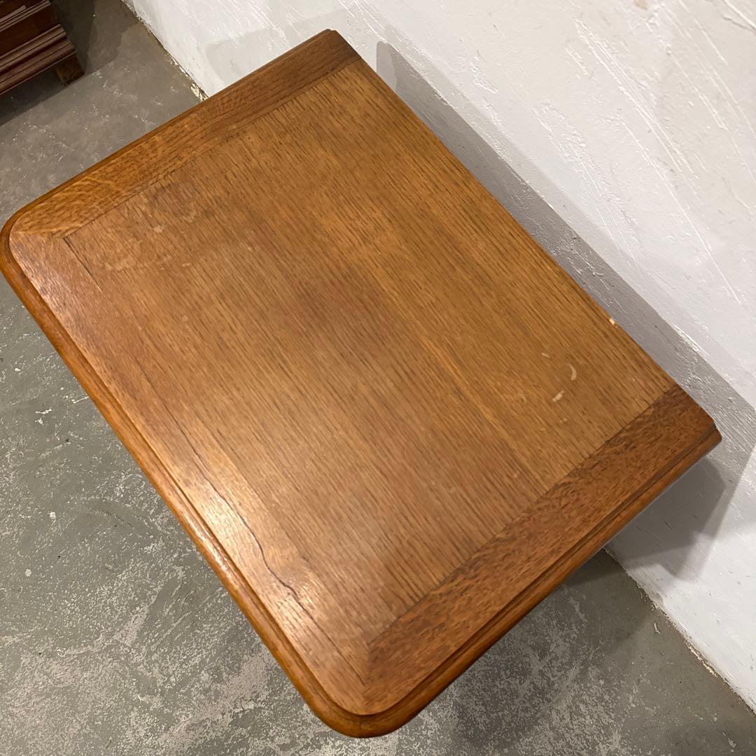 年末年始saleヴィンテージ　木製サイドテーブル　引き出し／扉収納付き　1