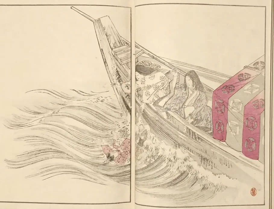 版画本日本歴史画報第ニ號（多色刷り木版画本)編輯者松本楓湖大倉書店明治25年出版