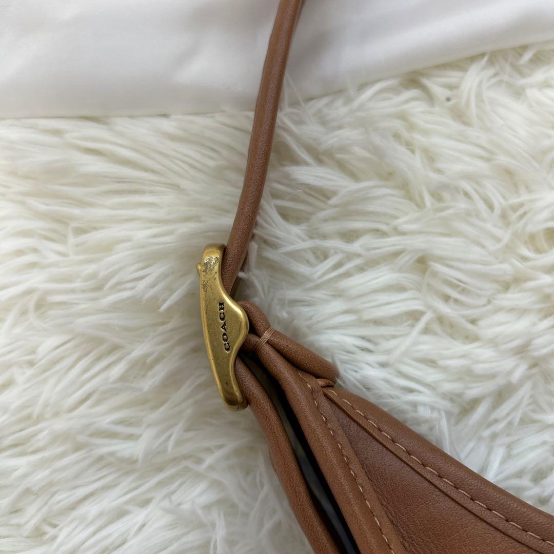 【COACH 】美品✨ブラウン ショルダーバッグ　c2265