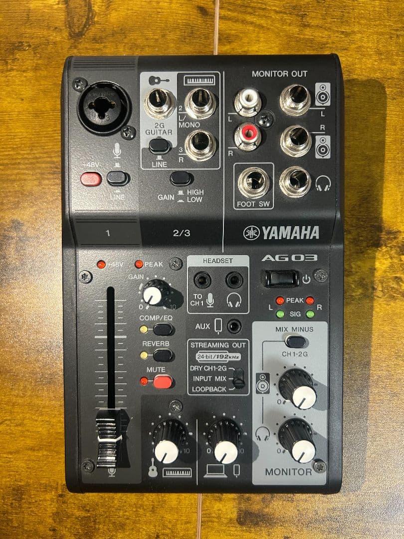 YAMAHA AG03MK2 ブラック オーディオインターフェース