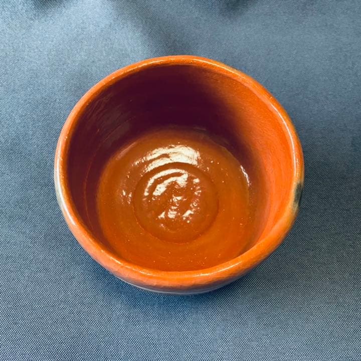 楽入窯　赤楽　富士絵写　抹茶茶碗　新品