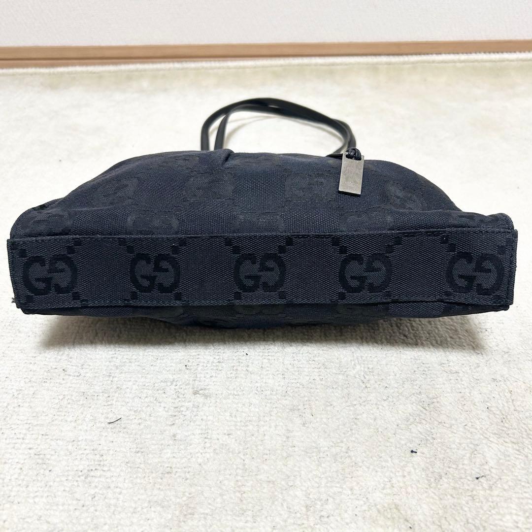 希少　グッチ　GUCCI ハンドバッグ　アクセサリーポーチ　ジャンボGG 黒