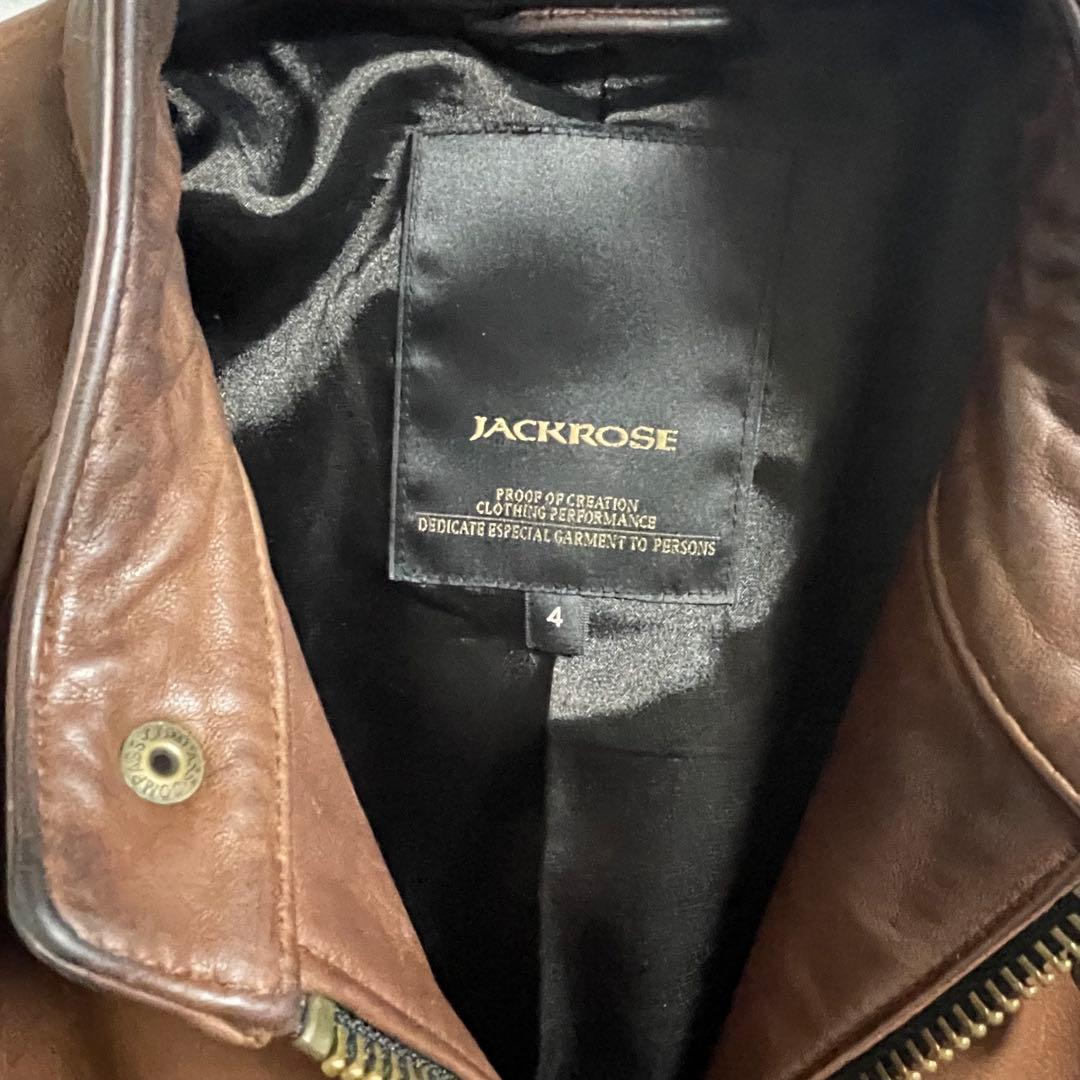 ジャックローズ　シングルライダースジャケット